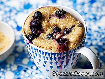 Bolo De Caneca De Muffin De Mirtilo