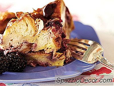 Griddled Blackberry Breakfast Bread Pudding